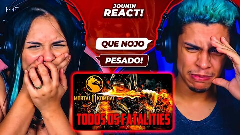 Mortal Kombat 11 - Todos os FATAL1T1ES | [React em Casal] 🔥