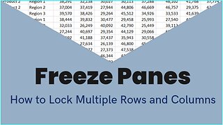 MS EXCEL TUTORIAL: HOW TO FREEZE MULTIPLE ROWS AND COLUMNS