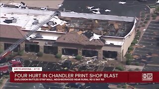 Four seriously hurt in Chandler print shop blast