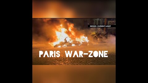 🇫🇷🇲🇦 The Champs-Élysées in Paris, turned into a war zone !