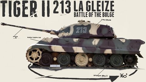 Tiger II Königstiger "213" - La Gleize - Walkaround.