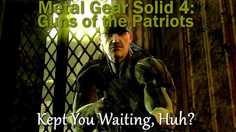 Metal Gear Solid 4: Guns of the Patriots- A Metaphor of One World Government, Enslavement