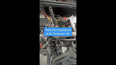 Paint Pen Explained! 3.6L Pentastar V6! #automotivetechnician #mopar