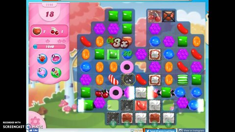 Candy Crush Level 1144 Audio Talkthrough, 2 Stars 0 Boosters