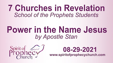 Spirit of Prophecy Church - Sunday Service 08/29/2021