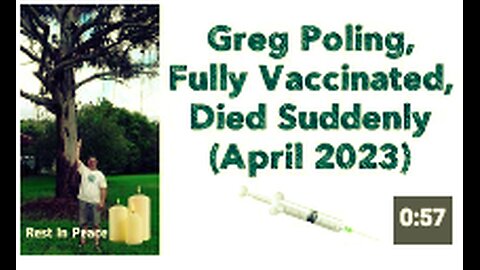 Greg Poling, Fully Vaccinated, Died Suddenly (April 2023) 💉🪦