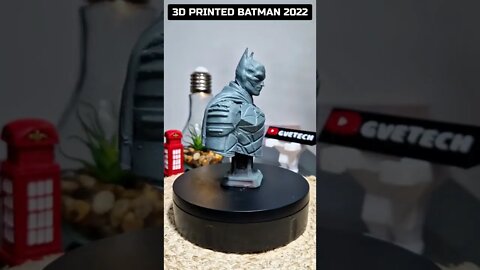 3D Printed 2022 Batman with Rub 'n Buff silver finish #shorts #thebatman #robertpattinson #batman