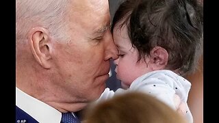 "President" Brandon Biden Holds Someone's Baby and Decides to Sniff Them (As Usual)