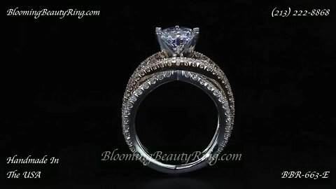 BBR 663E Diamond Engagement Ring By Blooming Beauty Ring Company