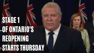 Ontario Will Officially Start Stage 1 Of Its Reopening This Thursday