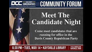 2023.03.14 Davis County Conservatives - DCRP Meet The Candidate Night