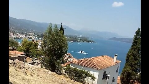 Tourists don't go here Highest point on Poros island Greece