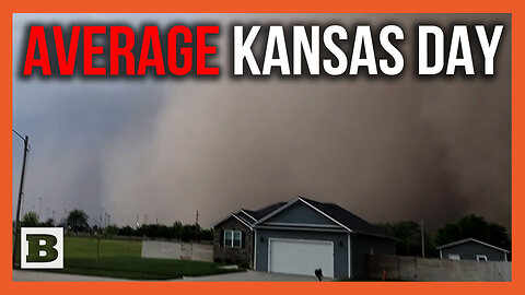 "This Is Weird..." Apocalyptic Scenes as Giant Tornadic Clouds Loom over Neighborhood in Kansas