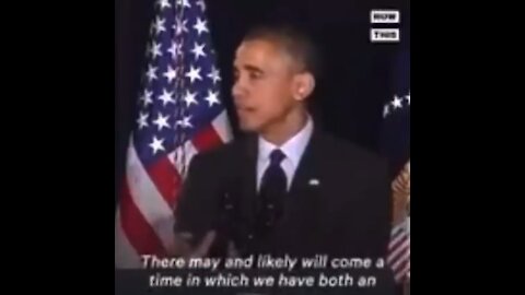 Barrack Obama referring to the NWO
