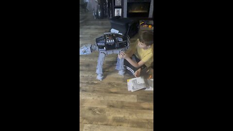 Kane is almost done with the LEGO AT-AT! 6,700 pieces!!