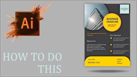 How to make a Business Flyer Template | Adobe Illustrator cc 2022