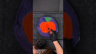 Pumpkin Spiral Tie Dye (Halloween Themed) #youtubeshorts #tiedye #halloween #pumpkin #shorts