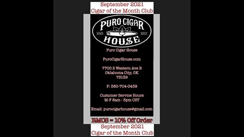 PuroCigarHouse.com Cigar of the Month Club September 2021