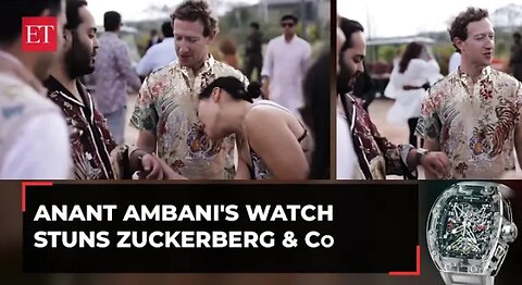 Mark Zuckerberg stuns by anant ambani watch.