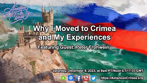 American in Crimea Interviews Peter Frohwein: Why I moved to Crimea and My experiences