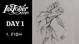 Inktober 2020: Day 1 - Fish