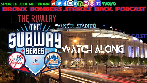 ⚾SUBWAY SERIES| NEW YORK YANKEES vs NY METS IN THE BRONX | WATCH ALONG |FEEL THE FORCE!