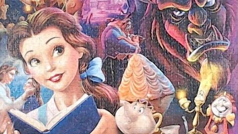 Beauty and the Beast 1000 Piece Ravensburger Princess Heroines Collection Jigsaw Puzzle Time Lapse