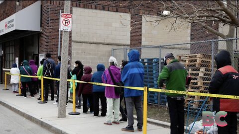 Lines stretch down block at food banks as costs go up and pandemic aid expires