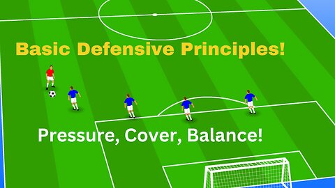 Basic Soccer Defending Principles - Pressure Cover Balance