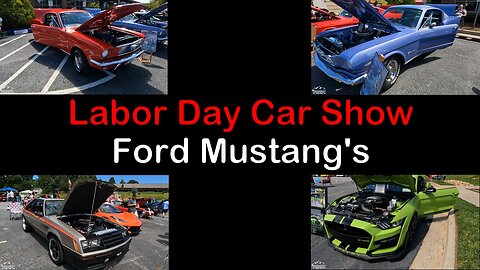 Ford Mustangs at the 2023 Labor Day Car Show in Dawsonville GA at Georgia Racing Hall of Fame