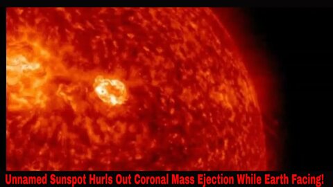 Forming Unnamed Sunspot Explodes And Hurls CME Out!