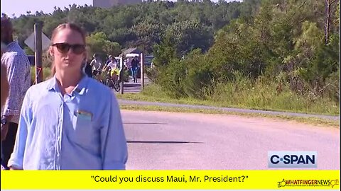 "Could you discuss Maui, Mr. President?"