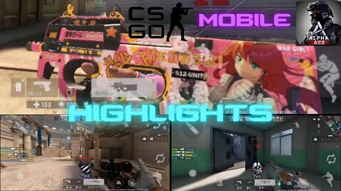 ALPHA ACE ★ Highlights #2 | CS GO MOBILE ★ AlkZ... #alphaace #csgomobile #highlights