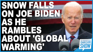 Snow Falls On Joe Biden As He Rambles About 'global Warming'