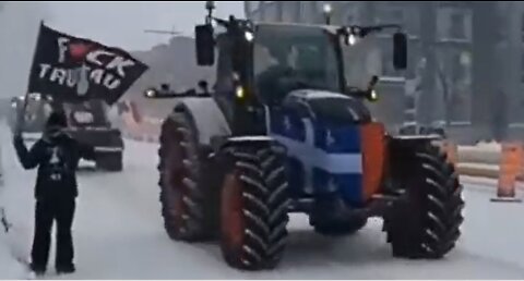 Canadian Farmers in Quebec in Support of Protests