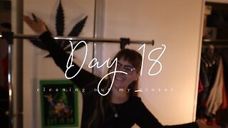 vlogmas day 18 cleaning out my closet