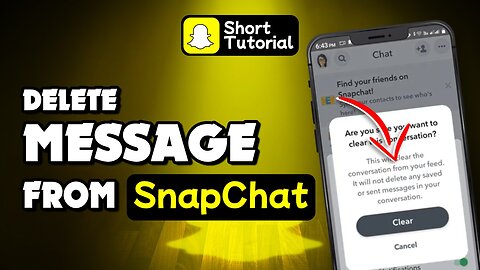 How to delete messages from Snapchat