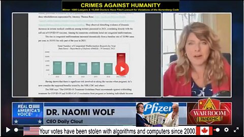 Dr. Naomi Wolf - Pfizer Documents Prove Massive Crimes Against Pregnant Women