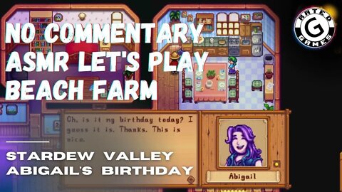 Stardew Valley No Commentary - Family Friendly Lets Play on Nintendo Switch - Abigail's Birthday!