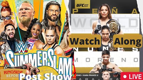 UFC 277 Watch Along | WWE Summerslam Post Show | Live Stream