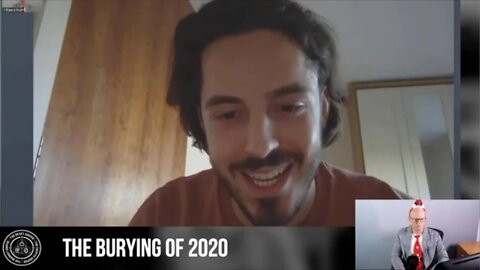 Nicolas Pelecanos from NEM at "The Burying of 2020" with Francis Hunt