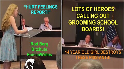 14 YR OLD GIRL/11 YR OLD BOY HUMILIATE WOKE LGTBQ SCHOOL BOARD GROOMERS, & EXPOSED THE EVIL WORMS!