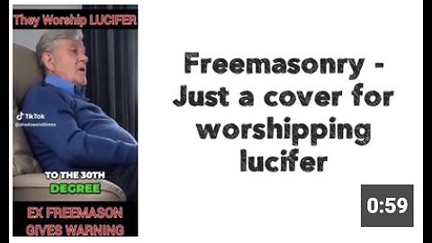 👺 Freemasonry - Just a cover for worshipping lucifer 👹👹👹