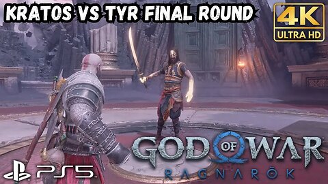Tyr Boss Fight FINAL ROUND | God of War Ragnarök Valhalla | PS5 PS4 | 4K HDR (No Commentary Gaming)