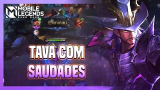 TAVA COM SAUDADE DELE NA JUNGLE, FUI TESTAR E DEU BOM | Mobile Legends