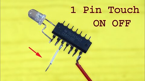 CD4013 ic 1 pin Touch ON and OFF circuit, Simple awesome diy electronics project