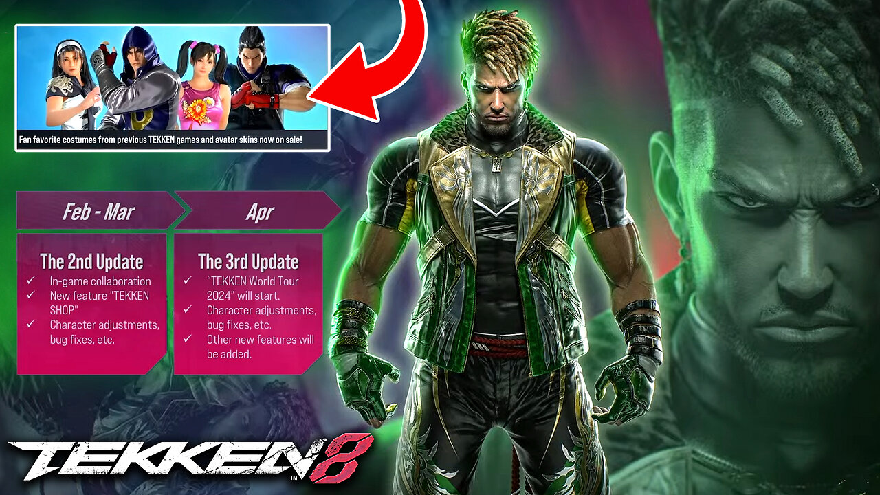 🔴 LIVE TEKKEN 8 UPDATE 🚨 NEW EDDY GORDO GAMEPLAY 🔥 KING OF THE HILL 👑  NEW DLC SHOP & MORE!