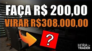 🔵 Como fazer R$200,00 reais virarem R$308.000,00? Como começar a investir com pouco dinheiro?