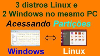 Como acessar Partições do Linux pelo Windows e vice-versa. (3 Linux e 2 Windows no mesmo PC)