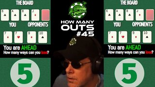 POKER OUTS QUIZ#45 #poker #howmanyouts #pokerquiz #howtoplaypoker #onlinepoker #pokerface #games